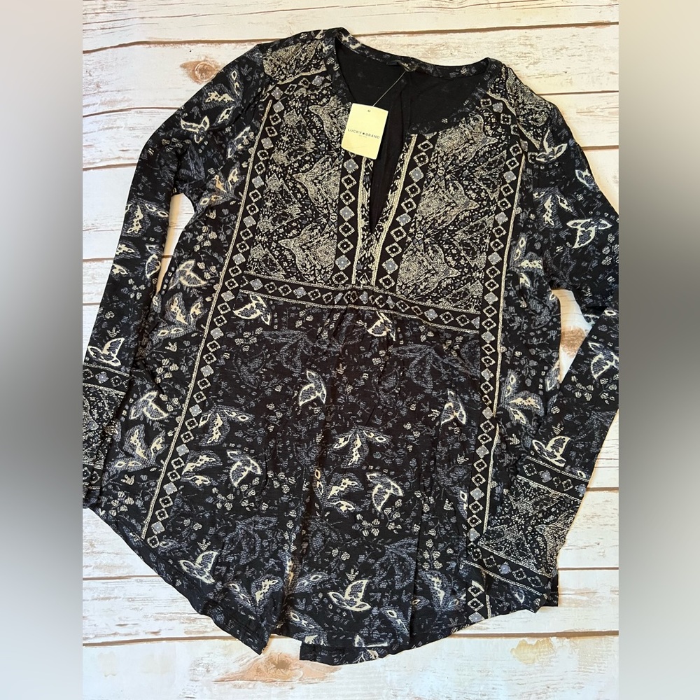 NWT LUCKY BRAND Boho Shirt Top